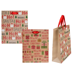 OOTB Papier-Geschenktüte Ho Ho Ho