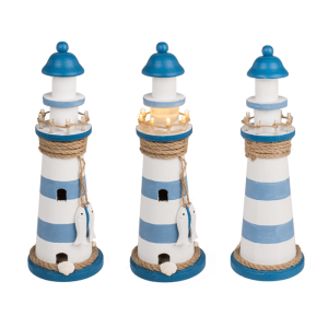 OOTB Holz-Leuchtturm mit LED