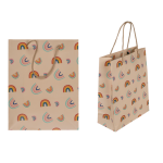 OOTB Cremefarbene Papier-Geschenktüte Rainbows