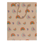 OOTB Cremefarbene Papier-Geschenktüte Rainbows