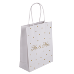 OOTB Weiße Papier-Geschenktüte Mr & Mrs...