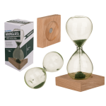 OOTB Sanduhr mit grünem magnetischem Sand