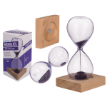 OOTB Sanduhr mit lila farbenen magnetischem Sand
