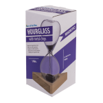 OOTB Sanduhr mit lila farbenen magnetischem Sand