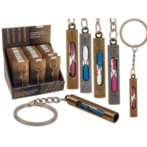 OOTB Metall-Schlüsselanhänger Fidget-Sanduhr
