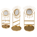 OOTB Goldener Metall-Schmuckhalter mit Spiegel Auge