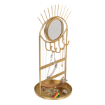 OOTB Goldener Metall-Schmuckhalter mit Spiegel Auge