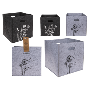 OOTB Filz-Aufbewahrungsbox Löwenzahn/Wildblumen