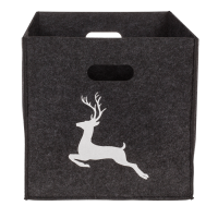 Filz-Aufbewahrungsbox, Hirsch/Hirschkopf,
