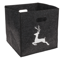 Filz-Aufbewahrungsbox, Hirsch/Hirschkopf,