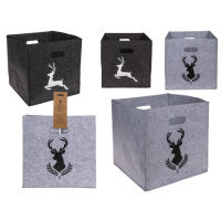 OOTB Filz-Aufbewahrungsbox Hirsch/Hirschkopf