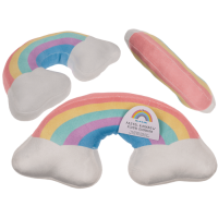 Plüsch-Regenbogenkissen, Pastell,