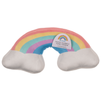 Plüsch-Regenbogenkissen, Pastell,