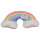 OOTB Plüsch-Regenbogenkissen Pastell