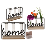 OOTB Metall-Pflanzenhalter auf Holzplatte Home