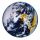 OOTB Projektionsleuchte Erde & Mond Alu + ABS