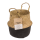 OOTB Bauchkorb aus Seegras mit 2 Henkeln Black