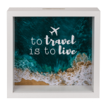 OOTB Holz-Spardose To travel is to live