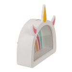 OOTB Holz-Spardose Regenbogen-Einhorn