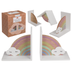 OOTB Holz-Buchstütze Regenbogen mit Wolke