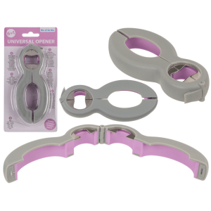 OOTB Universal-Öffner 6 in 1 Grau/Rosa