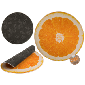 OOTB Deko-Teppich Orange D.: ca 80 cm