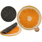 OOTB Deko-Teppich Orange D.: ca 80 cm