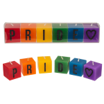 OOTB Kerzenblock mit Schrift Pride ca. 3 x 3 cm