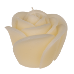 OOTB Cremefarbene Kerze Rose ca. 11 x 9 cm