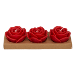 OOTB Rote Kerze Rose 3er Set
