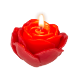 OOTB Rote Kerze Rose 3er Set