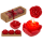 OOTB Rote Kerze Rose 3er Set