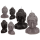 OOTB Kerze Buddha-Kopf ca. 8 x 65 x 125 cm