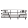 OOTB Metall-/Holz-Wandregal mit 4 Haken