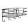 OOTB Metall-/Holz-Wandregal mit 4 Haken