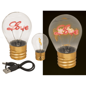 OOTB LED-Glühleuchte Love  inkl. Lithium-Akku &