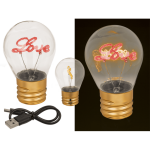 OOTB LED-Glühleuchte Love  inkl. Lithium-Akku &