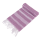 OOTB Weiß/lilanes Fouta-Hamamtuch (für Sauna & Strand)