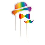 OOTB Party-Foto-Verkleidung auf Stick Pride