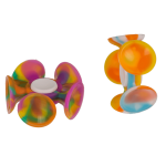 OOTB Magic Suction Spinning Dart 4-farbig sortiert