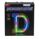 OOTB Neon-Leuchtbuchstabe D Höhe:16 cm