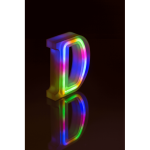 OOTB Neon-Leuchtbuchstabe D Höhe:16 cm