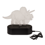 OOTB 3D-LeuchteTriceratops ca.14 x16 cm