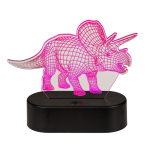 OOTB 3D-LeuchteTriceratops ca.14 x16 cm