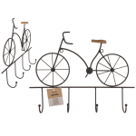 OOTB Schwarze Metall-Garderobe Fahrrad mit 4