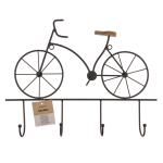 OOTB Schwarze Metall-Garderobe Fahrrad mit 4