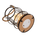 OOTB Schwarze Metall-Dekoleuchte mit 10 LED