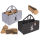 OOTB Graue Filztasche für Kaminholz Hirschkopf