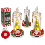 OOTB LED-Kerze mit Weihnachts-Szenerie Acryl/Dolomite