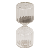 Glas-Sanduhr, 10 Minuten Pause.